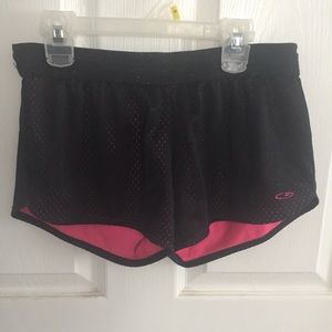 Black athletic shorts